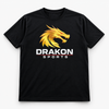 Drakon Sports Signature Logo T-Shirt – Black | 240 GSM 100% Cotton