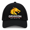 Drakon Sports Signature Logo Cricket Cap – Black | Adjustable