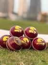 Super Test Cricket Leather Ball Pack of 6