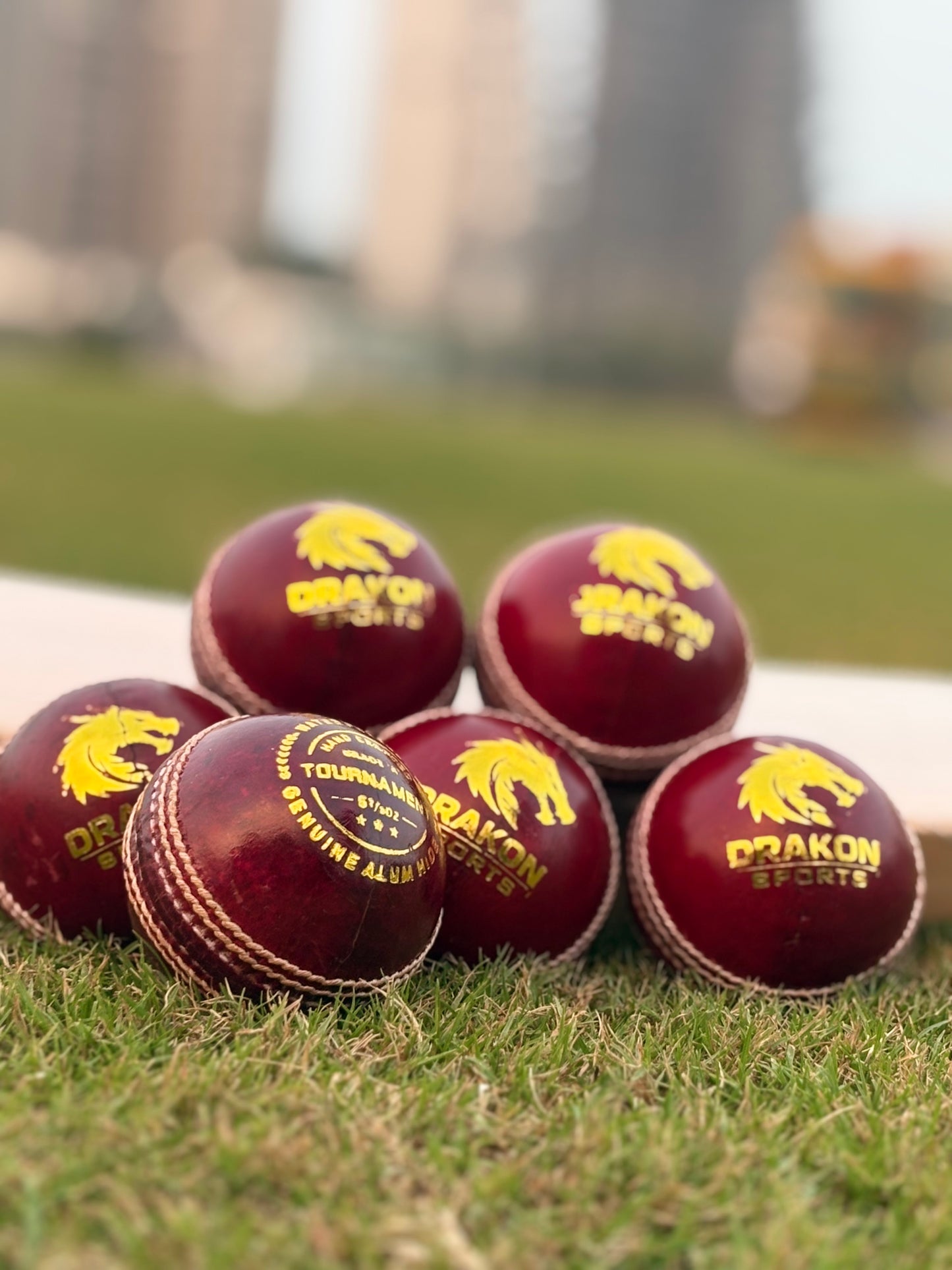 Super Test Cricket Leather Ball Pack of 6