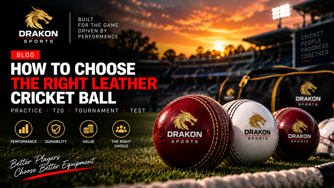 How to Choose the Right Leather Cricket Ball: Practice, T20, Tournament & Test