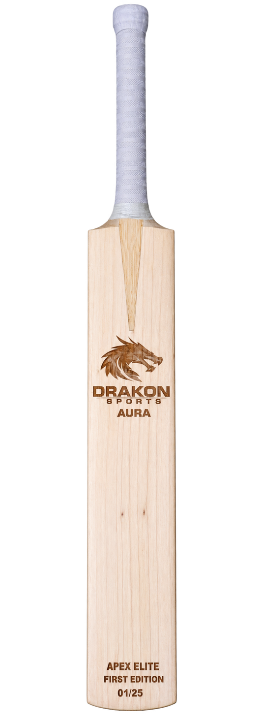 DRAKON AURA Apex Elite First Edition Grade 1 English Willow Cricket Bat – Limited Edition