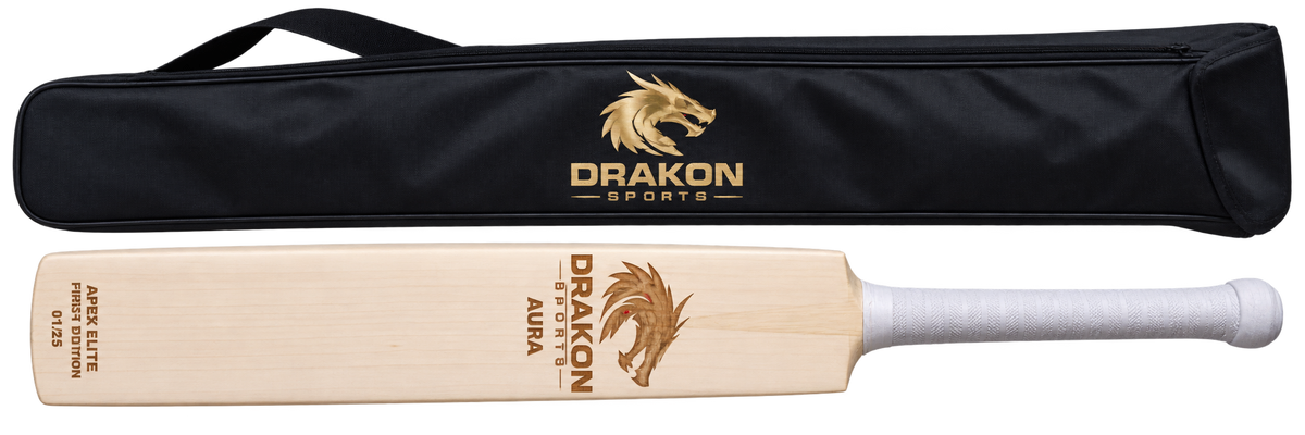 DRAKON AURA Apex Elite First Edition Grade 1 English Willow Cricket Bat – Limited Edition