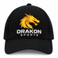 Drakon Sports Signature Logo Cricket Cap – Black | Adjustable