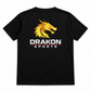 Drakon Sports Signature Logo T-Shirt – Black | 240 GSM 100% Cotton