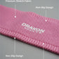 Drakon Sports Fabric Resistance Band - Loop Hip Band for Women & Men for Hip, Legs, Stretching, Toning Workout. Mini Loop Booty Bands for Glutes, Squats Exercise Usable in-Home & Gym. (Purple (Heavy), Pink (Medium), Green (Light) ))