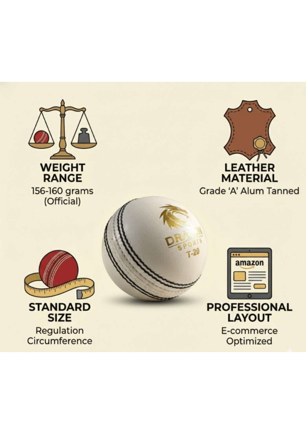 T-20, Water Proofed, Hand Crafted, Genuine Alum Hide, 5 1/2 OZ Pack Of 6