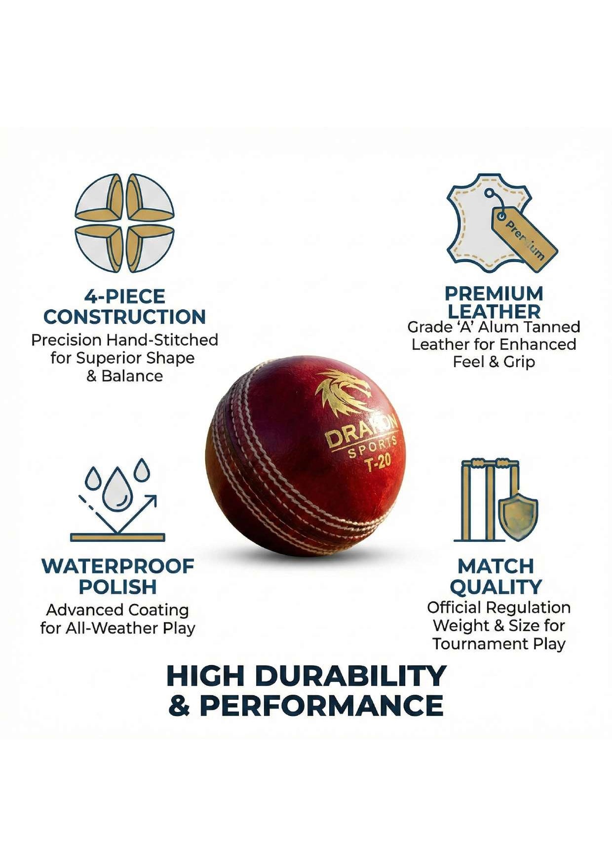 T-20, Water Proofed, Hand Crafted, Genuine Alum Hide, 5 1/2 OZ