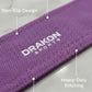 Drakon Sports Fabric Resistance Band - Loop Hip Band for Women & Men for Hip, Legs, Stretching, Toning Workout. Mini Loop Booty Bands for Glutes, Squats Exercise Usable in-Home & Gym. (Purple (Heavy), Pink (Medium), Green (Light) ))