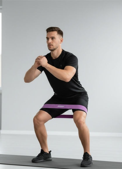 Drakon Sports Fabric Resistance Band - Loop Hip Band for Women & Men for Hip, Legs, Stretching, Toning Workout. Mini Loop Booty Bands for Glutes, Squats Exercise Usable in-Home & Gym. (Purple (Heavy), Pink (Medium), Green (Light) ))