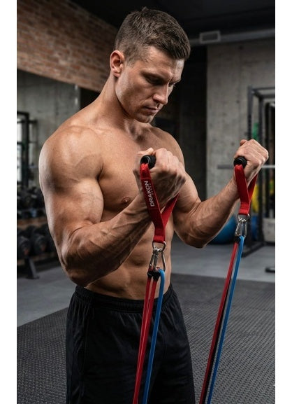 Resistance Bands Set for Exercise, Stretching and Workout Toning Tube Kit with Foam Handles, Door Anchor, Ankle Strap and Carry Bag for Men, Women