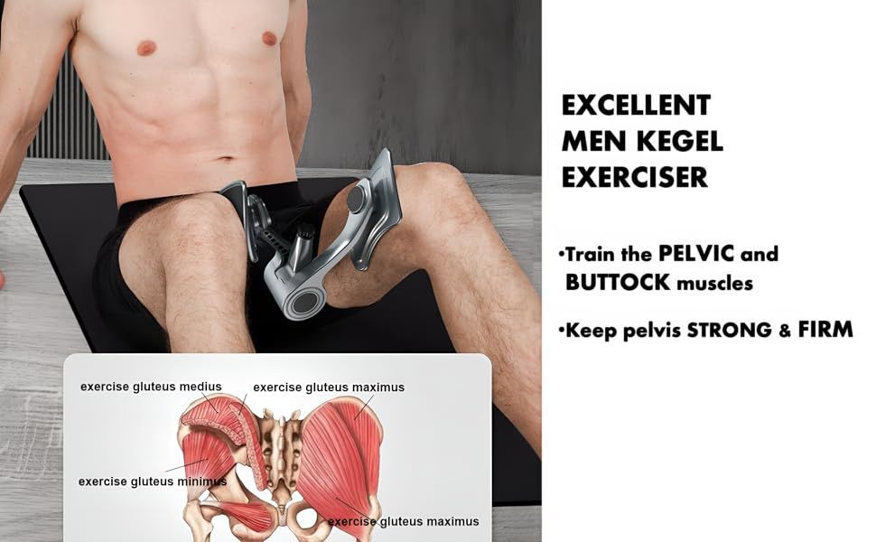 Drakon Sports Floor Muscle Trainer Exerciser Bladder Control Device with 360 Rotating Baffle Hip Trainer Correction Thigh Master Muscle Fitness Equipment Pelvic Floor Exerciser Device Home Office Fitness | for Men