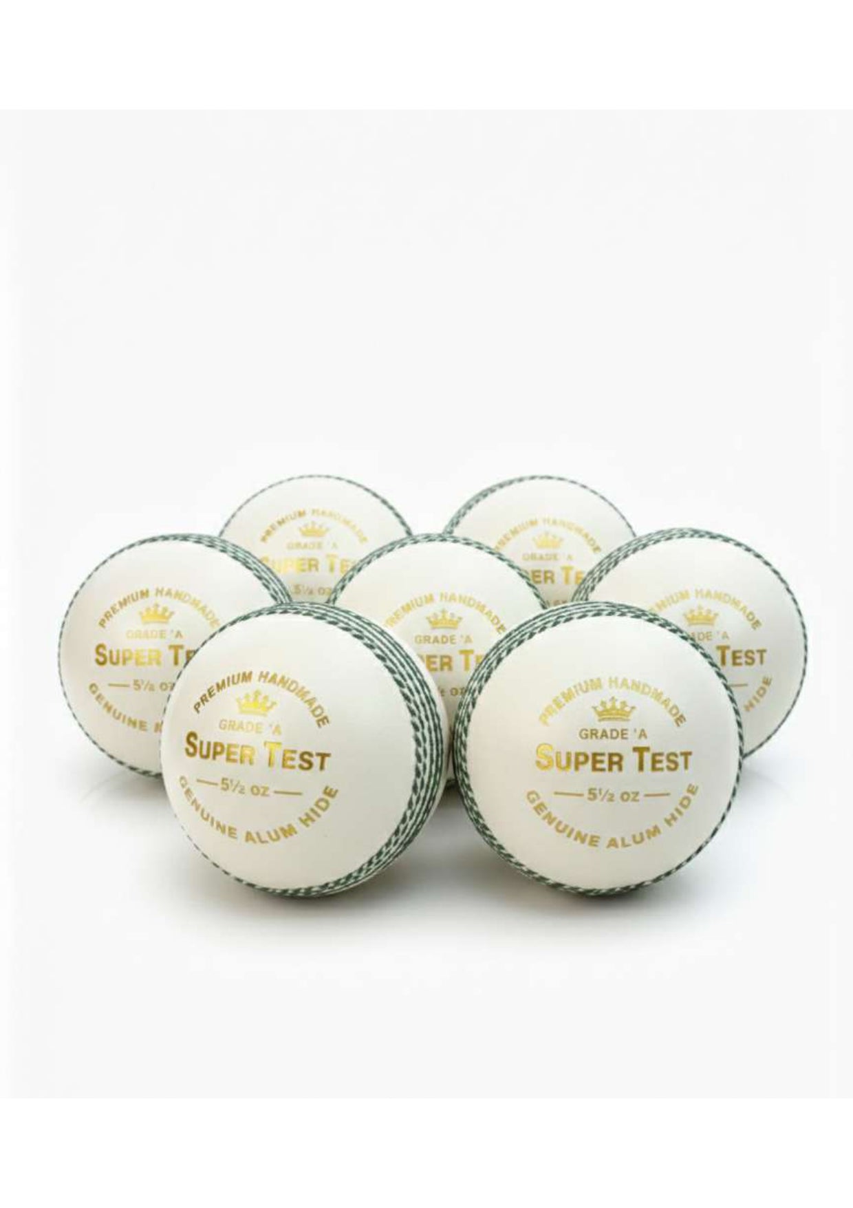 Super Test Cricket Leather Ball Pack of 6